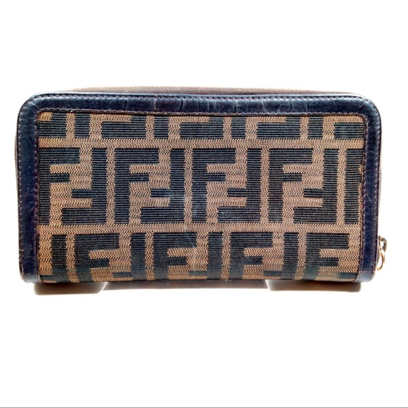 AUTH Fendi Long Wallet Brown Monogram Canvas - Picture 2 of 8